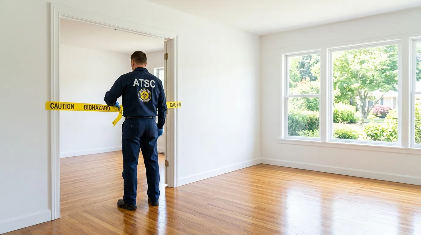 Certified biohazard cleanup crew performing Crime Scene Cleanup in Flagami